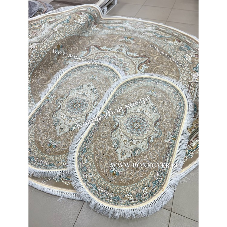 Овальный Ковер для Гостиной Медальон Дизайн 30442